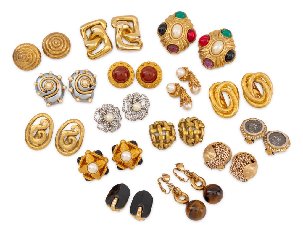 Designer Costume Clip-On Earrings, 15 Pairs (1 of 7)