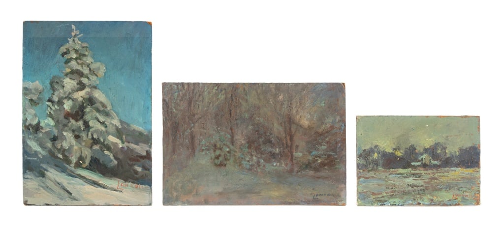 Bernard Lennon Winter Landscapes Oil, 3 (1 of 6)