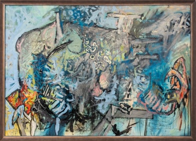 Uri Lifshitz Untitled (Abstraction) Oil on Canvas