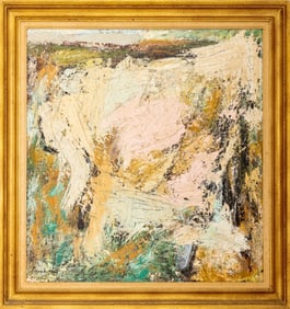 Pennerton West Abstract Composition Oil on Canvas