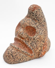 Taino Pre-Columbian Trigonolito Zemi Idol
