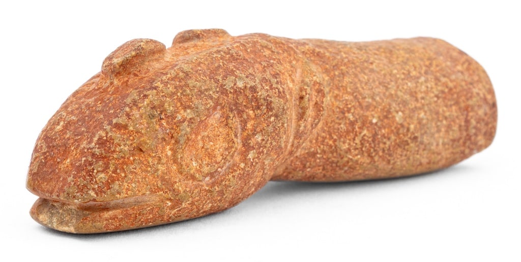 Taino Pre-Columbian Stone Snake Sculpture Fragment (1 of 4)