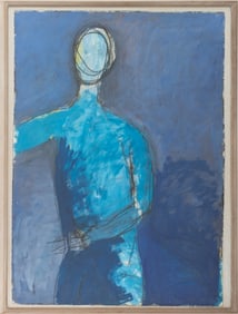 James Lechay "Standing Figure..." Mixed Media
