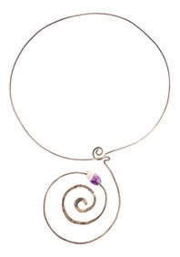 Claire Falkenstein Style Modernist Silver Necklace