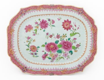 Chinese Export Famille Rose Porcelain Meat Dish