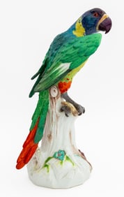 Large Meissen Porcelain Parrot, circa 1930