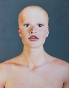 Corinna Holthusen Bald Woman C-Print on Aluminum