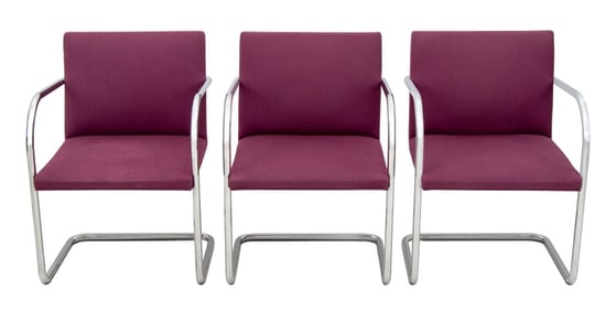 Mies van der Rohe for Knoll Brno Chrome Chairs, 3