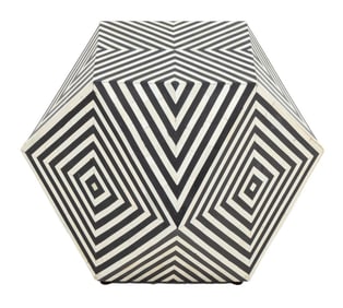 Ada Black & White Bone Inlaid Coffee Table