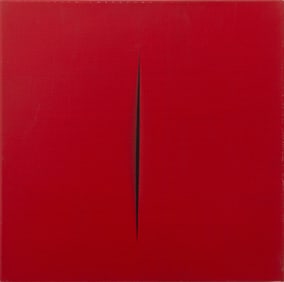 Taras Polataiko "Lucio Fontana ..." Acrylic, 2008
