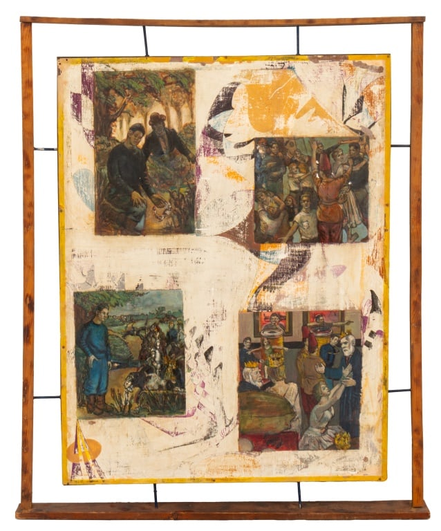 Frank Hildbridge Meyer Surrealist Oil on Panel (1 of 5)