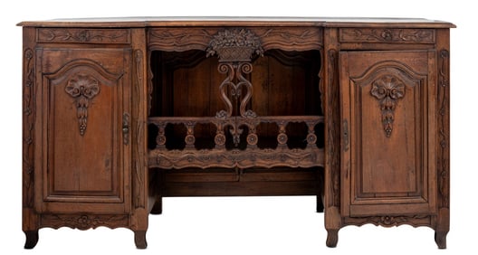 French Provincial Walnut Buffet, 18th C.