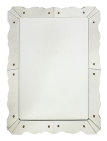 Mid-Century Modern Marginal Framed Mirror