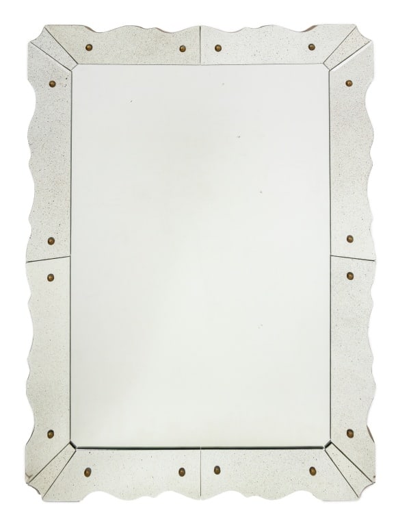 Mid-Century Modern Marginal Framed Mirror (1 of 4)