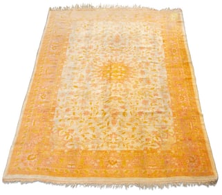 Oushak Floral Motif Carpet 10' 8" x 8' 2"