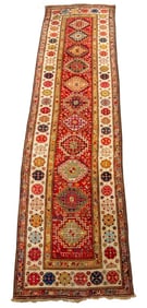 Caucasian Runner, 14' x 3' 4"