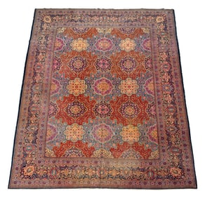 Persian Mamluk Carpet, 13' 10.5" x 10' x 1.5"