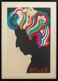 Milton Glaser Signed "Dylan" Poster, 1966