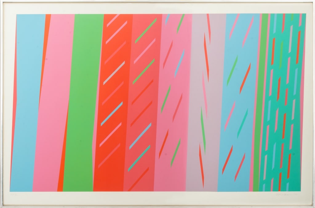 Martin Canin Op Art Composition Serigraph, 1964