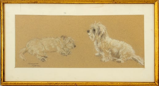 Marjorie Turner Sealyham Terriers Pastel on Paper