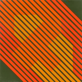Elaine Cohen Line Composition Screenprint, 1973