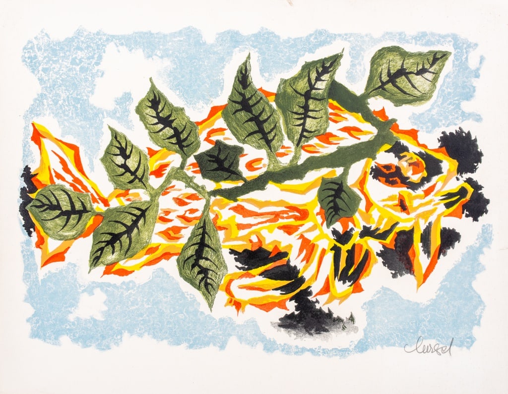 Jean Lurcat "Poison-Feuillage" Color Lithograph (1 of 9)