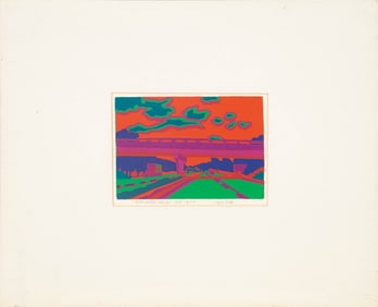 Joyce Sills "Exit Seventy-One VI" Silkscreen, 1969