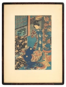 Utagawa Kunisada Two Women Woodblock Print