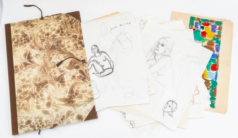 Kayo Lennar Figural Sketches Mixed Media, 50