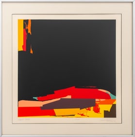 Mario Dubsky "Moon" Serigraph in Colors, 1972