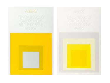 Josef Albers Galerie Melki Exhibition Posters, 2