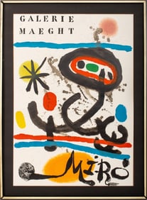 After Joan Miro Galerie Maeght Lithographic Poster