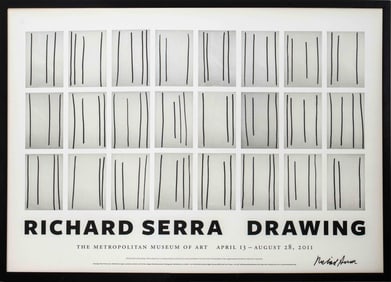Richard Serra Signed MMA Poster