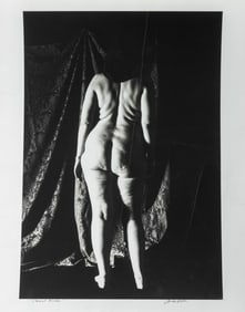 Illegibly Signed "Dorsel Nude" Digital Print