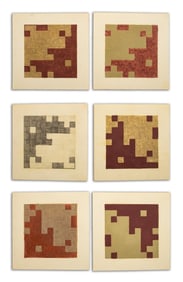 Pixelated Grids Mixed Media, 6