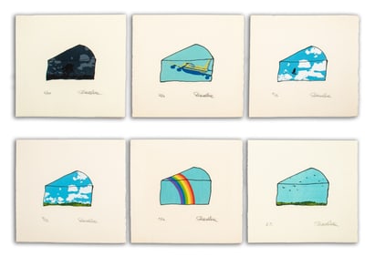 Elfi Schuselka Surrealist Screenprints, 6