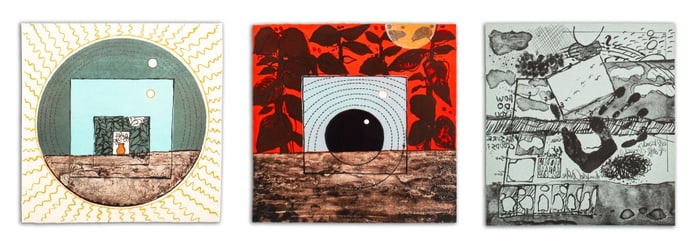Elfi Schuselka Abstract Screenprints, 3