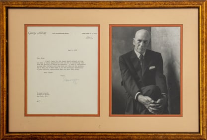 George Abbott Signed Letter & Photograph