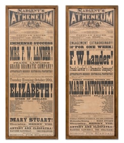 "Sargent's Atheneum" Playbills, 2