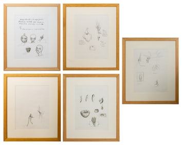 Ignacio Cisneros Abstract Sketches Graphite, 5