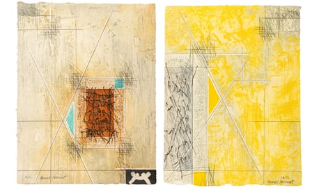Bernard Remusat Abstract Embossed Carborundum, 2