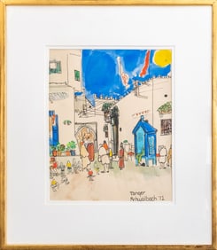 Mary Jo Schwalbach "Tangier" Watercolor, 1972