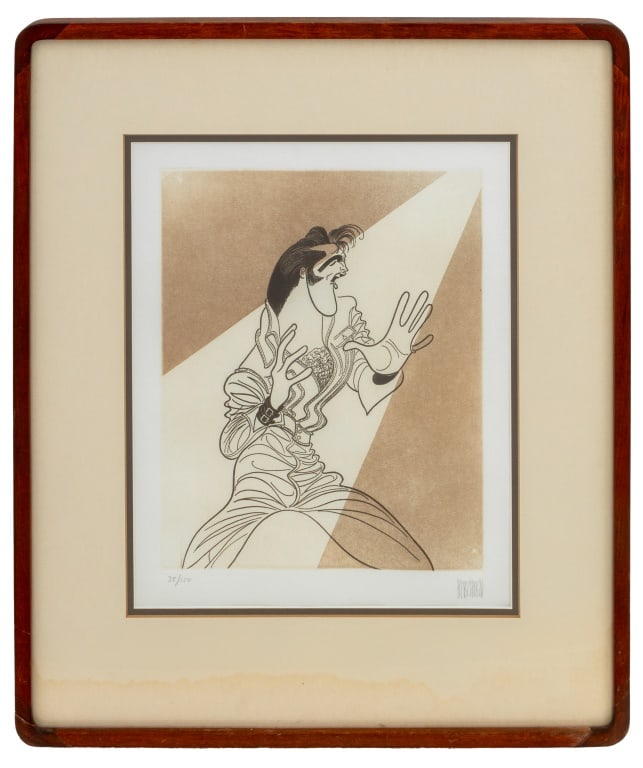 Al Hirschfeld "Elvis Presley" Etching and Aquatint (1 of 6)