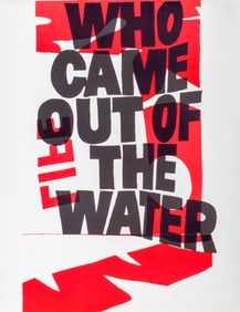 Sister Corita "Who Came Out of the Water" Print