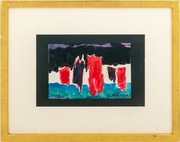Willard MacGregor Abstract Composition Watercolor