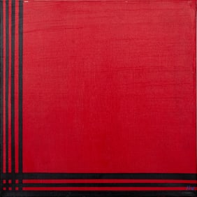 Herman Hershel Kahan Abstract Acrylic on Canvas