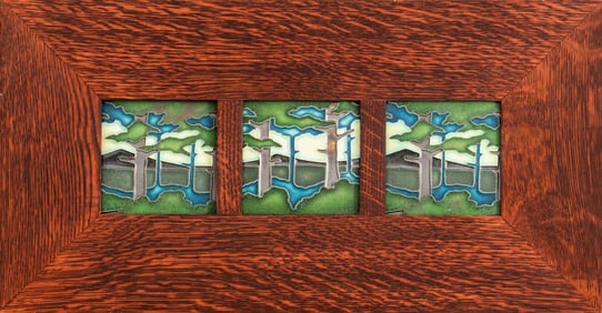 Motawi "Summer Pine Forest" Ceramic Art Tiles, 3
