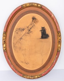 Louis Icart "Lou Lou" Etching, 1921