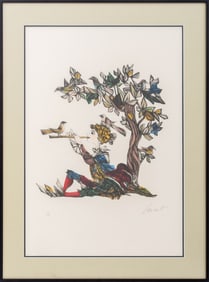 Emanuele Luzatti "Papageno" Aquatint, 1999