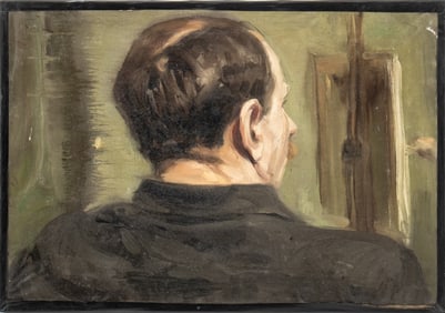 Ivan Schuler Figure Head Study Oil on Canvas, 1910